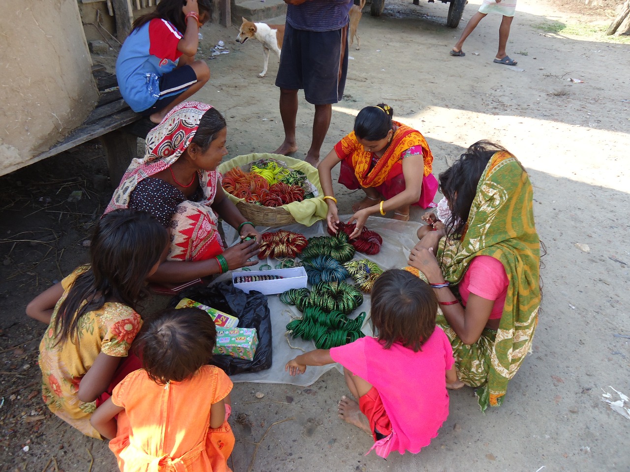 Income generation training for local people with aid from Poverty Alleviation Fund logo